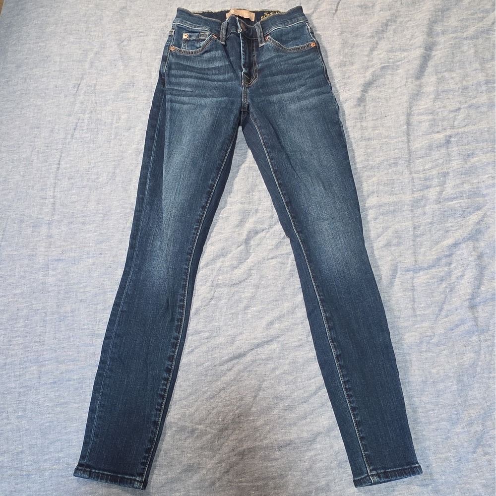 7 For All Mankind Women's Dark Wash Blue Skinny Ankle Jeans Size 23